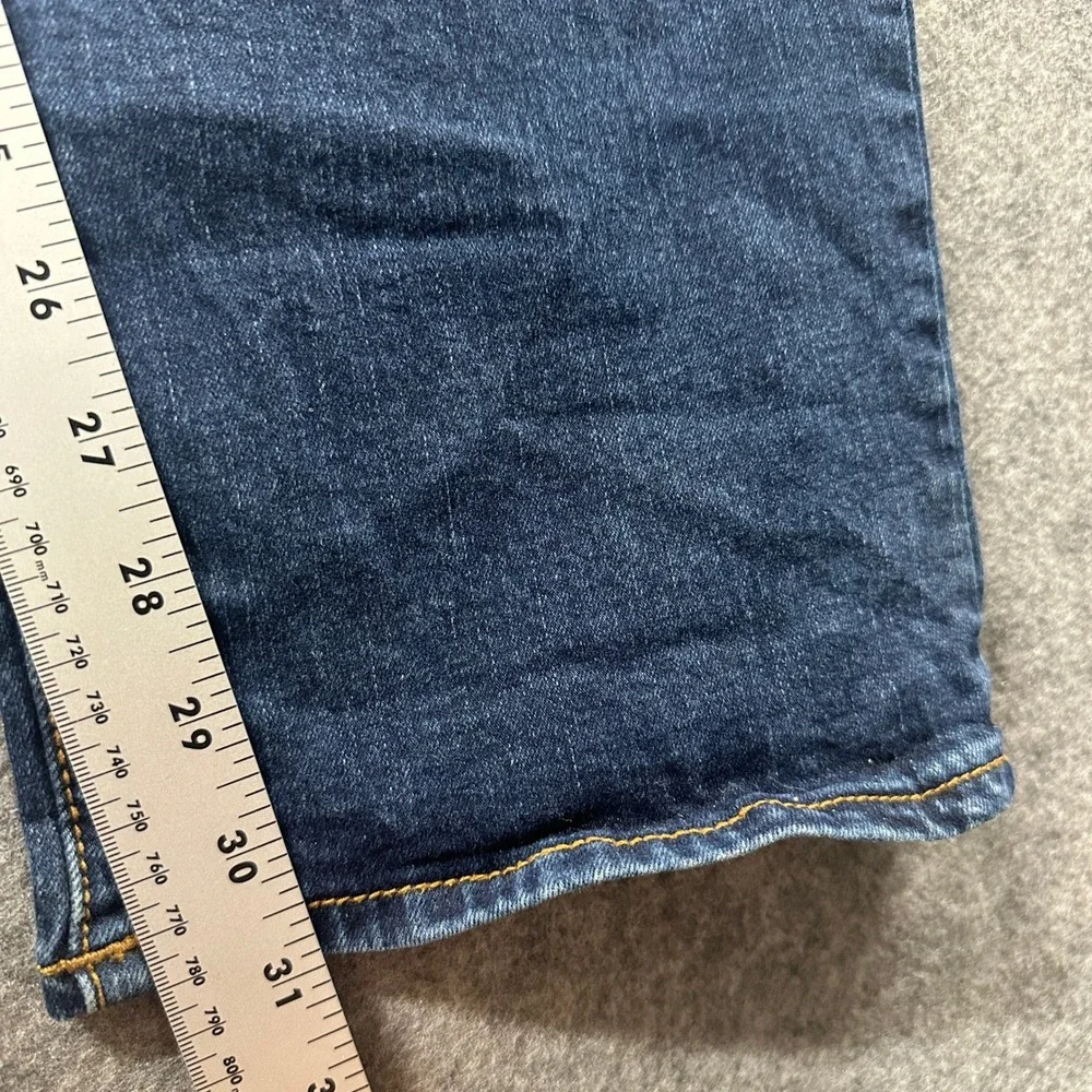 True Religion‎ Ricky Relaxed Straight Jeans Mens 38 Blue Dark Wash Flap Pocket